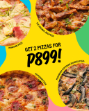California Pizza Kitchen – Get 2 Pizzas for P899