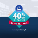 Capital PH – 10.10 Sale: 40% Off on All Items