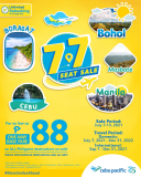 Cebu Pacific Air – 7.7 Deal: As Low As P88 One-Way Base Fare