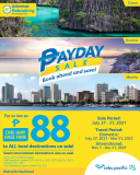 Cebu Pacific Air – Payday Seat Sale: As Low As P88