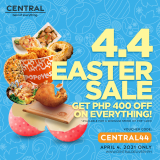 Central Delivery – 4.4 Easter Sale: Get ₱400 Off Promo