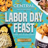 Central Delivery – Labor Day Feast: Get ₱200 Off on Orders