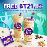 Chatime – FREE BT21 Drink Sleeve Promo