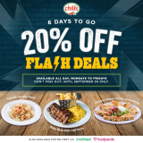 Chili’s – 20% Off Flash Deals