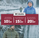 Columbia Sportswear – Get Up to 20% Off on Regular Priced Items
