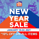 CW Home Depot – New Year Sale: Get 10% Off on All Items