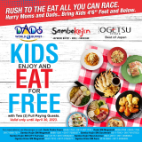 DADS World Buffet – Kids Eat FREE Promo