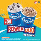 Dairy Queen – Two Mini Blizzard for ₱99