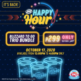 Dairy Queen – TODAY ONLY! Get 3 Large Blizzard To-Go Trio Bundle for ₱299