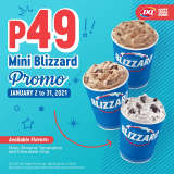 Dairy Queen – Mini Blizzard for ₱49