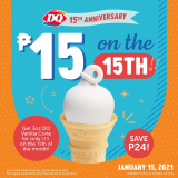 Dairy Queen – DQ Vanilla Cone for ₱15