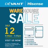 Devant and Hisense – Warehouse Sale