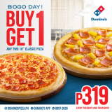 Domino’s Pizza Buy 1 Get 1 Classic Pizza Promo