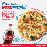 Domino’s Pizza – Pizza Flash Sale: Regular-Sized Pizza for ₱259