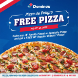 Domino’s Pizza – Pizza de Peligro FREE Pizza Promo