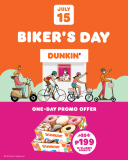 Dunkin Donuts – Biker’s Day Promo for P199 (Was P264)