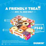 Dunkin Donuts – Barkada Bundle for ₱249 (Save ₱50) on November 14 Only