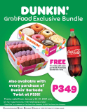 Dunkin Donuts – GrabFood Exclusive Bundle for ₱349