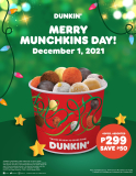 Dunkin – Merry Munchkins Day Promo