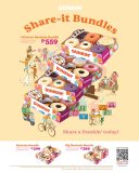 Dunkin Donuts – Share-It Bundles for As Low As P299