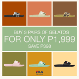 FILA – Buy 3 Pairs of Gelatos for ₱1,999