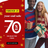 Forever 21 – Year End Sale: Up to 70% Off on Selected Items
