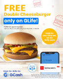 GCash – Get a FREE McDonald’s Double Cheeseburger from GLife