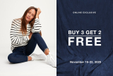 Gap – Buy 3, Get 2 FREE Promo