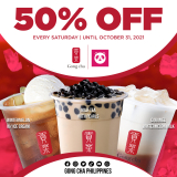 Gong cha – Get 50% Off Every Saturday of October via Foodpanda