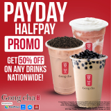 Gong cha – August Payday HalfPay Promo