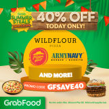 GrabFood – April 21 Summer Steals Bahaycation Promo: Get 40% Off