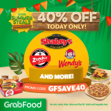 GrabFood – Summer Steals Promo: Get 40% Off