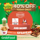 GrabFood – April 25 Summer Steals Bahaycation Promo: Get 40% Off