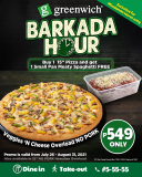 Greenwich Pizza – Barkada Hour Promo for P549