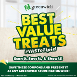 Greenwich – Best Value Treats Promo