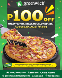 Greenwich Pizza – Get P100 Off Promo