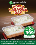 Greenwich Pizza – World Lasagna Day Promo