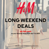 H&M – Long Weekend Deals