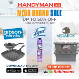 Handyman – Mega Brand Sale: Get Up 50% Off via GoRobinsons