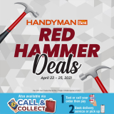 Handyman – Red Hammer Deals: Get Up to 40% Off on Select Home and Hardware Items