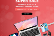 Huawei – 3.27 Super Sale: Get Discount Up to 50% Off