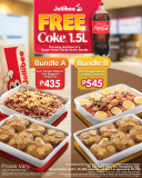 Jollibee – Get FREE 1.5L Coke for Every Burger Steak Family Savers Bundle
