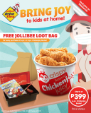 Jollibee – Get FREE Loot Bag for Every Purchase of Chickenjoy Bucket