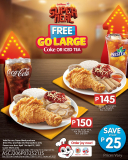 Jollibee – Super Meal FREE Go Large Coke or Iced Tea Promo