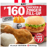 KFC – Get the Chicken and Zinger Fill-Up for P160