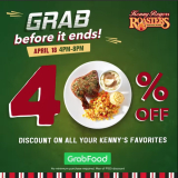 Kenny Rogers Roasters – Get 40% Off on Orders via GrabFood
