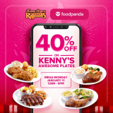 Kenny Rogers – Get 40% Off on Kenny’s Awesome Plates via FoodPanda