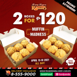 Kenny Rogers Roasters – Get 2 Muffin Boxes for ₱120