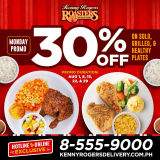Kenny Rogers Roasters – Monday 30% Off Promo