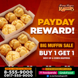Kenny Rogers Roasters – Big Muffin Sale: Buy 1 Get 1 Promo